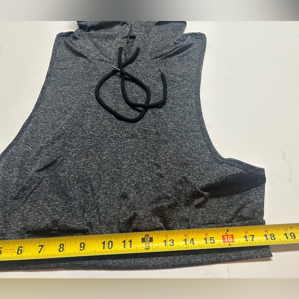 2 Pack Punk Grunge Hoodie Sleeveless Open Side 1 Gray & 1 Black Large - Picture 9 of 16